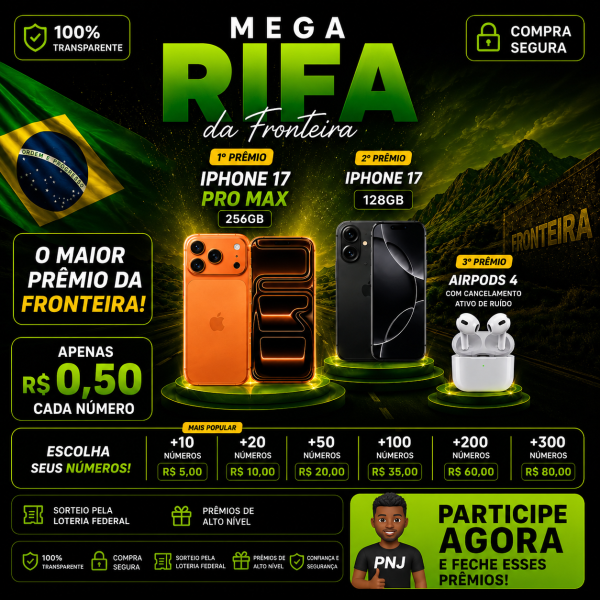🔥 PARTICIPE DA MEGA RIFA DA FRONTEIRA 🔥